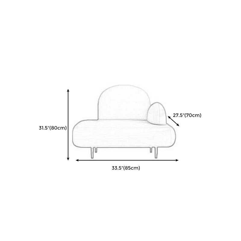 Modern Curved 4 Metal Legs Sofa Faux Leather Recessed Arm Sofa Clearhalo 'furn' 'furn_sofas' 'Furniture' 'furniture_sofas' 'kitchen' 'kitchen_sofas' 'Living Room Furniture' 'Sofa' 'sofas' 1200x1200_7baf043c-d211-4212-8b78-f9a29c70b90c
