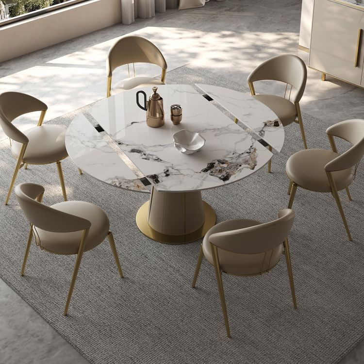 Upholstered Side Chair Nordic Style Open Back Armless Chair in Grey Clearhalo 'Dining Chairs' 'Dining Tables & Seating' 'dining_chair' 'furn' 'furn_dining_chair' 'Furniture' 'Kitchen & Dining Furniture' 1200x1200_7baff801-6d4d-4014-90ff-6debe822c822