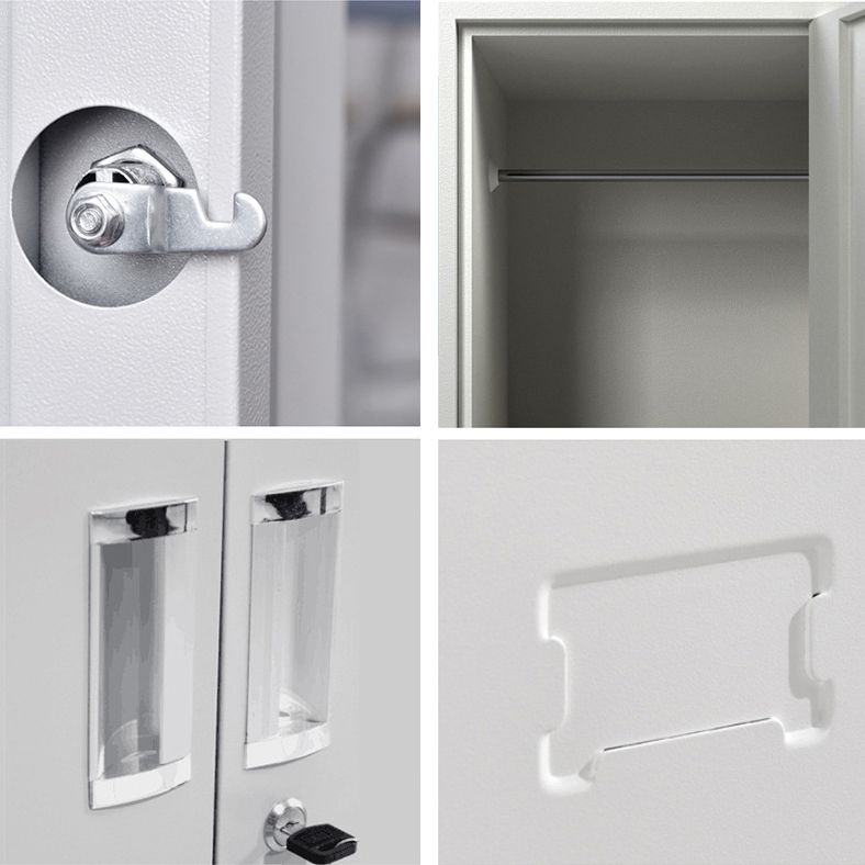 Gabinete contemporáneo de metal para baños gabinete de almacenamiento de acero blanco