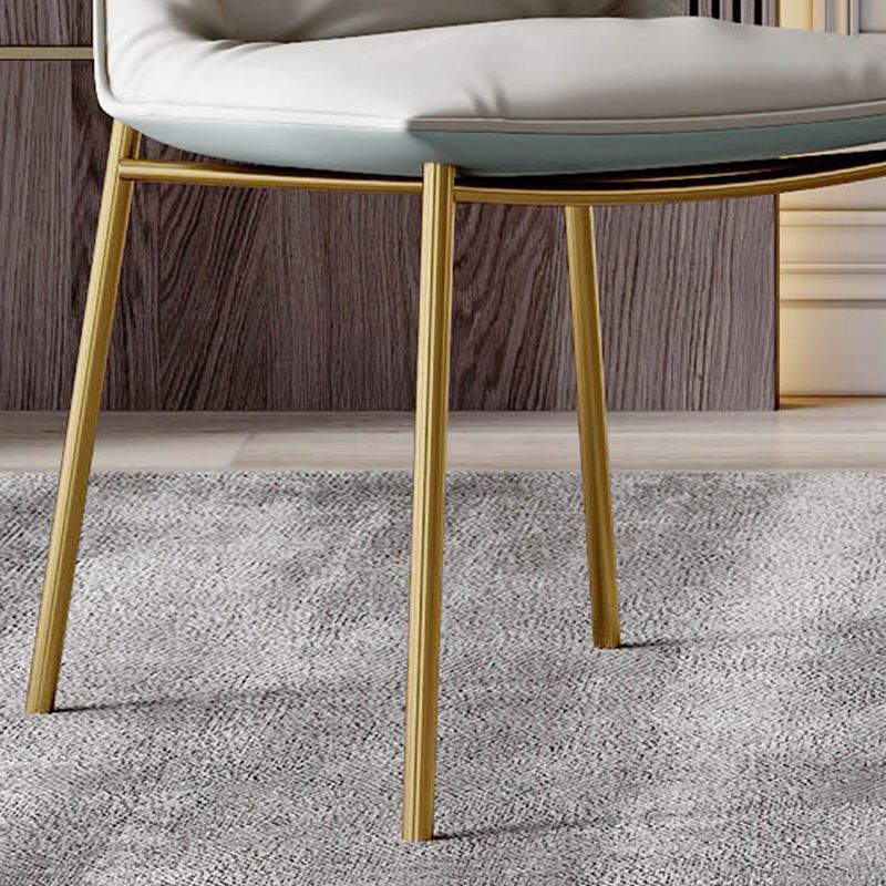 Glam Style Dining Chair Upholstered Side Chair for Living Room Clearhalo 'Dining Chairs' 'Dining Tables & Seating' 'dining_chair' 'furn' 'furn_dining_chair' 'Furniture' 'Kitchen & Dining Furniture' 1200x1200_7bb27347-0580-44b3-be93-240ab28c8b30