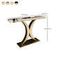 Tavolino di accento ovale glam in pietra per la sala per la sala