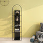 Modern Style Bookshelf Closed Back Metal Bookcase for Living Room