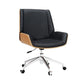 Contemporary Managers Chair Faux Leather and Chrome Frame Desk Chair Clearhalo 'furn' 'furn_office_chair' 'Furniture' 'Office Chairs' 'Office Furniture' 'office_chair' 1200x1200_7bb83c14-b02f-47a6-89d0-ad8ad3832d59