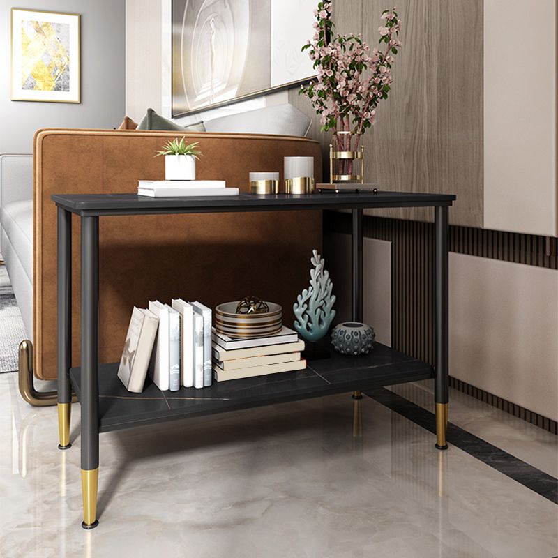 21,65 "Table de bout à 4 jambes de haut Table d'appoint rectangulaire moderne