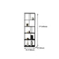 Office Etagere Bookshelf Modern Bookcase with Rectangle Shelves
