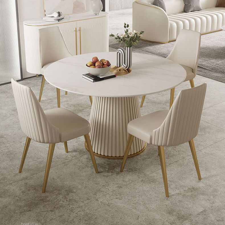 Muebles de comedor de piedra glam 1/2/3/5/7 piezas de comedor giratorio para el hogar