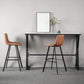 White Modern Style Rectangle Bar Table in Faux Marble and Metal Table Kitchen Bar Table Clearhalo 'Bar Furniture' 'Bar Tables' 'bar_tables' 'furn' 'furn_bar_tables' 'Furniture' 'furniture_bar_tables' 'Kitchen & Dining Furniture' 1200x1200_7bbcbcfe-3405-4ba5-bef7-a5b47e9a189f