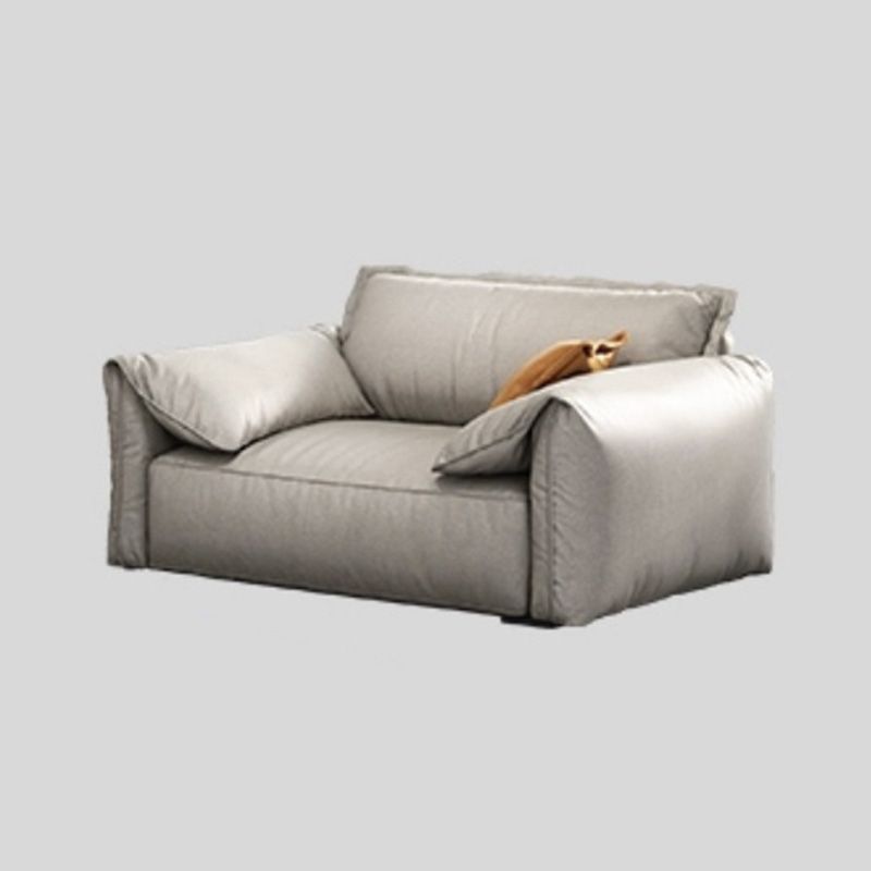 Modern Style White Sofa with Pillow Armrest Cushioned Seat down Seat Padding Clearhalo 'furn' 'furn_sofas' 'Furniture' 'furniture_sofas' 'kitchen' 'kitchen_sofas' 'Living Room Furniture' 'Sofa' 'sofas' 1200x1200_7bbd479c-c372-4a33-b0b7-482f279f6d3c