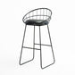 Contemporary Faux Leather Counter Stool Bar Height Bar Stool with Metal Legs