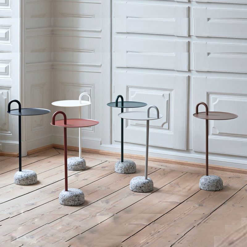 27.6" Tall Modern Nordic Fashion End Table Small Cafe Side Table