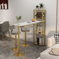 Modern 1/3 Pieces Bar Table Set Stone Counter Table with Rotatable Stools for Living Room Clearhalo 'Bar Furniture' 'furn' 'furn_home_bar_bar_sets' 'Furniture' 'Home Bars & Bar Sets' 'home_bar_bar_sets' 'Kitchen & Dining Furniture' 1200x1200_7bbffaab-9cb9-461f-9179-ac8a26911c3b