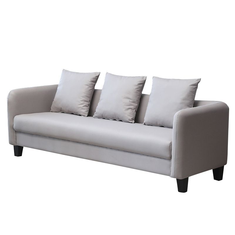 Scandinave à 3 places Faux Coup de canapé canapé arrière avec smoking bras