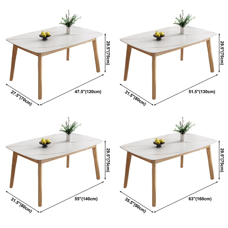 Stone Dining Room Collection Contemporary Rectangle Dining Table for Kitchen Home Clearhalo ' dining_table' 'Dining Tables & Seating' 'Dining Tables' 'furn' 'furn_dining_table' 'Furniture' 'furniture_dining_table' 'Kitchen & Dining Furniture' 'kitchen&dining_furn' 'kitchen' 'kitchen_dining_table' 1200x1200_7bc07bcb-4e51-4783-bbd0-b3aaa39fae72