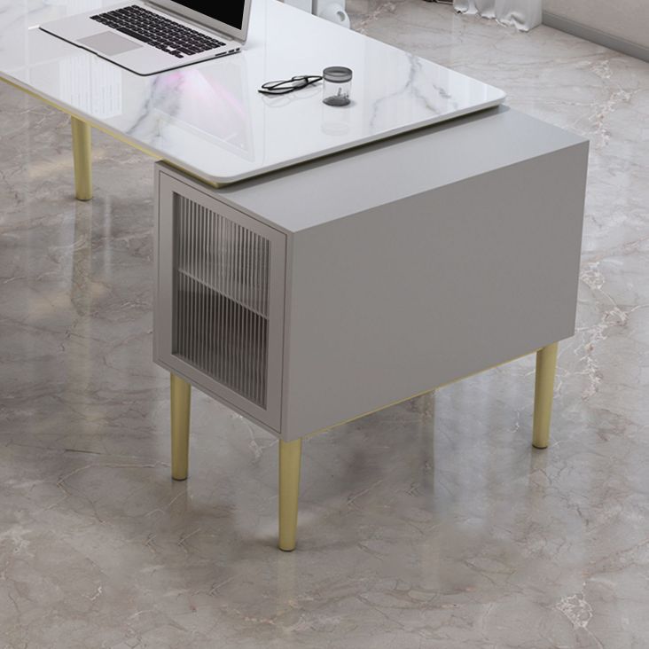 Glam Stone Office Schreibtischschrank gehörte Schreibtisch für Büro