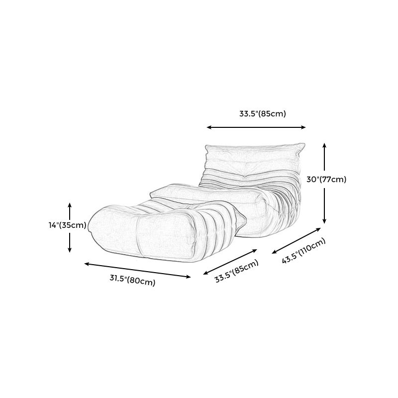 Fabric/Faux Leather Chair 33.4" L x 43.3" W x 30.3 " H Armless Chair for Living Room Clearhalo 'Accent Chairs' 'accent_chairs' 'Chairs & Seating' 'furn' 'furn_accent_chairs' 'Furniture' 'furniture_accent_chairs' 'Living Room Furniture' 1200x1200_7bc1d068-b7b1-4e81-aa5a-26ebc958fa60
