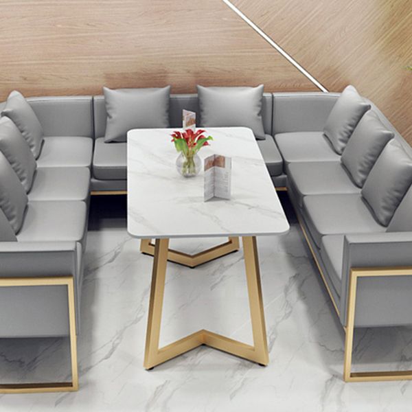 Traditional Luxury Style Dining Table White Sintered Stone Table for Dining Room Clearhalo ' dining_table' 'Dining Tables & Seating' 'Dining Tables' 'furn' 'furn_dining_table' 'Furniture' 'furniture_dining_table' 'Kitchen & Dining Furniture' 'kitchen&dining_furn' 'kitchen' 'kitchen_dining_table' 1200x1200_7bc2bb1d-ba8f-4634-bde7-72cad77f0568