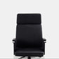 Fauteuil contemporain à hauteur de siège réglable, chaise de bureau en cuir noir