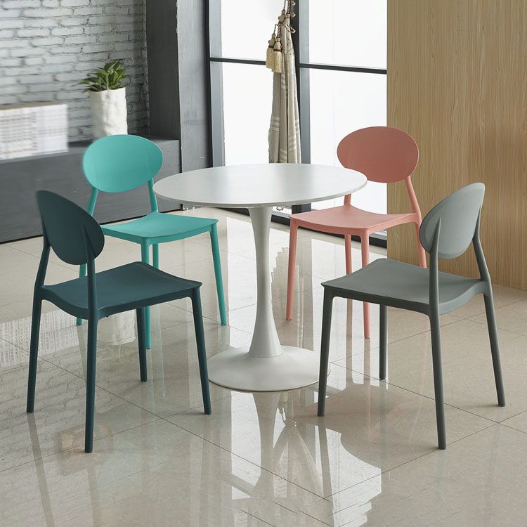 Modern Style Side Chair Plastic Open Back Dining Chair for Kitchen Clearhalo 'Dining Chairs' 'Dining Tables & Seating' 'dining_chair' 'furn' 'furn_dining_chair' 'Furniture' 'furniture_dining_chair' 'Kitchen & Dining Furniture' 1200x1200_7bc58145-5a71-42c8-ac84-8c113e121b75