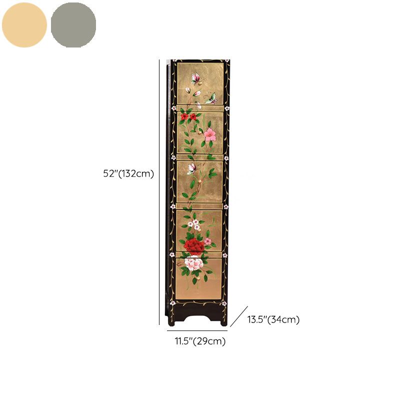 Cassapanca verticale in legno per camera da letto nautica con cassetti