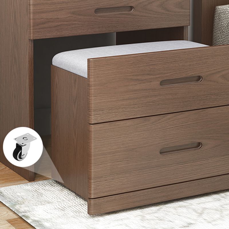 Solid Wood Makeup Vanity Desk Scandinavian Vanity Makeup Dressing Table Set