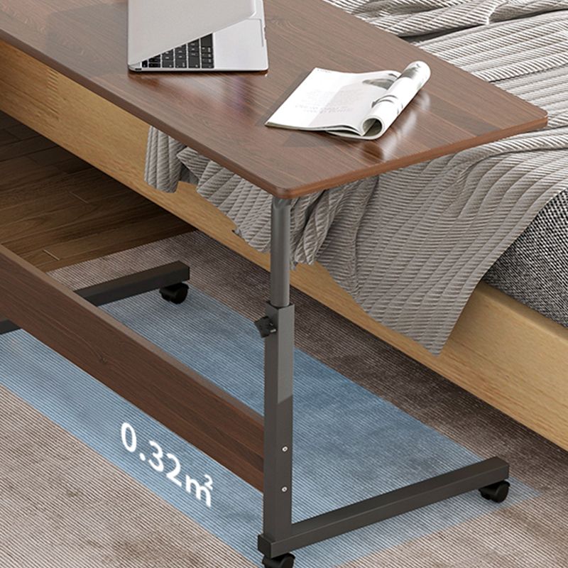 Modernistic Rectangular Corner Table 4 Legs Metal Side End Table with Storage