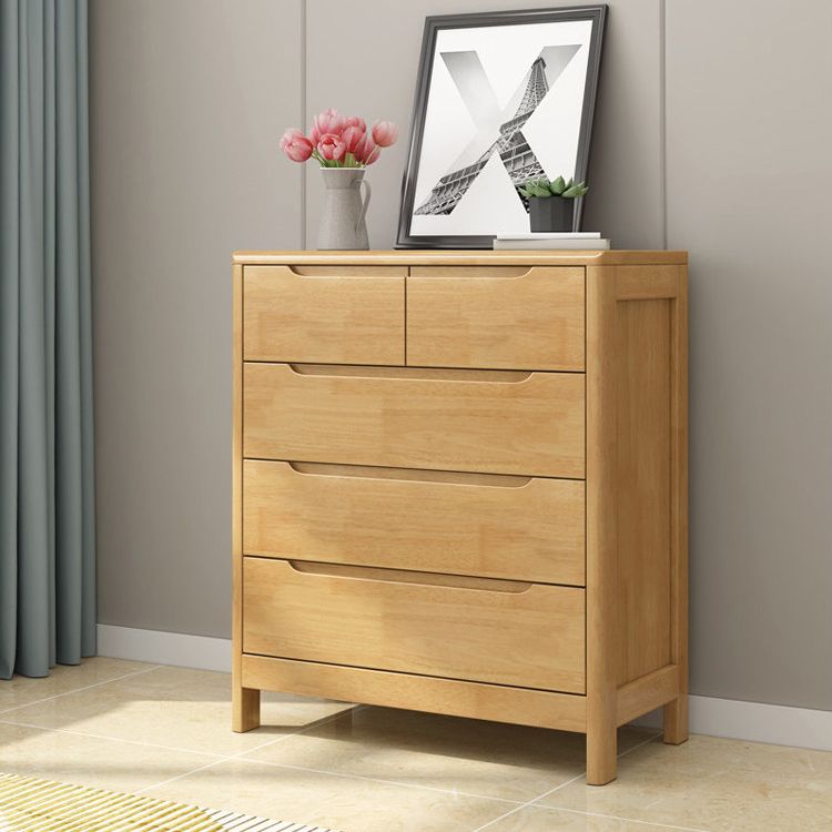 Modern Rubber-wood Solid Wood Side Board Living Room Buffet/Console with Drawers Clearhalo 'buffet_sideboard' 'Buffets & Sideboards' 'Furniture' 'furniture_buffet_sideboard' 'Kitchen & Dining Furniture' 1200x1200_7bca9843-ab29-4390-858d-20f3bc03de3f