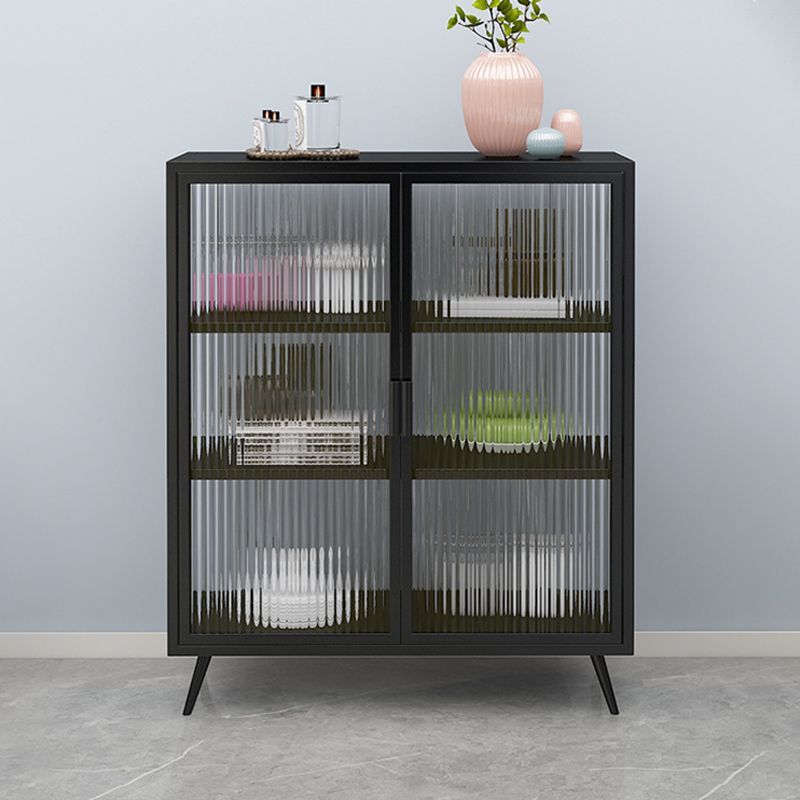 Armoire à exposition multi-chariot armoire de rangement industrielle pour salle à manger