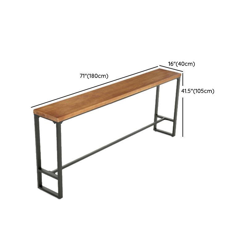 Industrial Rectangle Bar Table Set 1/4/5/9 Pieces Solid Wood Counter Table Set Clearhalo 'Bar Furniture' 'furn' 'furn_home_bar_bar_sets' 'Furniture' 'Home Bars & Bar Sets' 'home_bar_bar_sets' 'Kitchen & Dining Furniture' 1200x1200_7bcd3458-f089-4425-936d-088a57f9299f