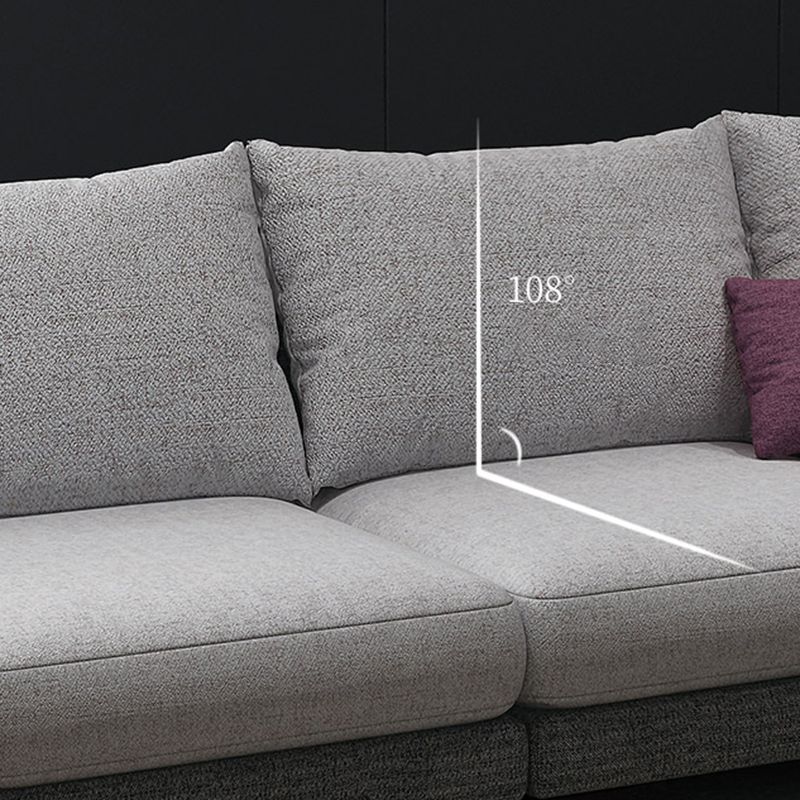 33.07 "H Baumwollmischung Quadratarmsofa & Chaise für Wohnzimmer