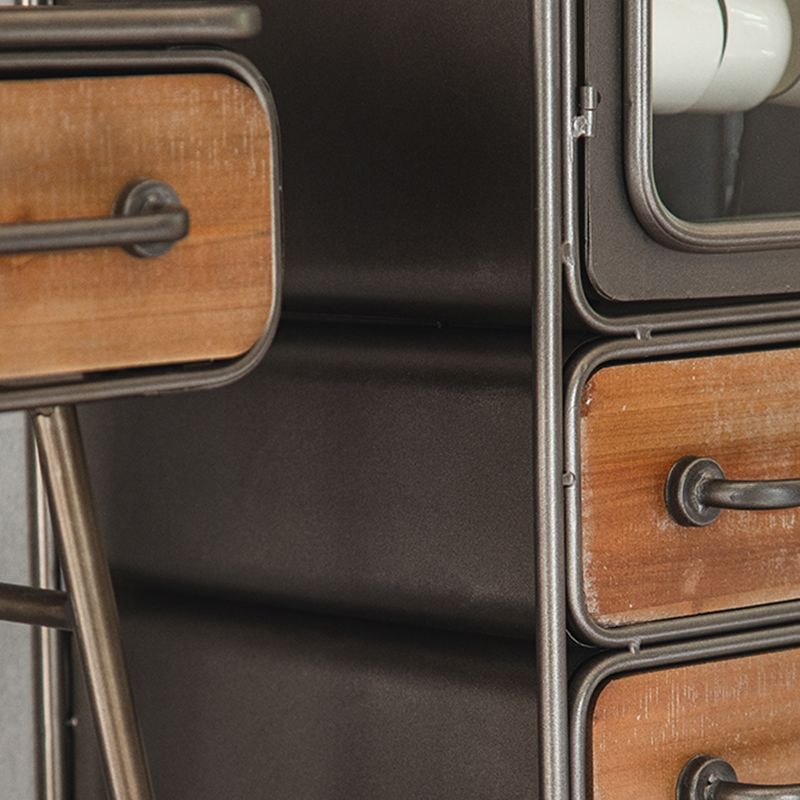 Modern Metal Display Stand Glass Doors Display Cabinet with Door for Living Room Clearhalo 'Display & China Cabinets' 'display_china_cabinets' 'furn' 'furn_display_china_cabinets' 'Furniture' 'Kitchen & Dining Furniture' 1200x1200_7bcf598e-e7f6-4fc6-a1e3-ba8bc39be0b2