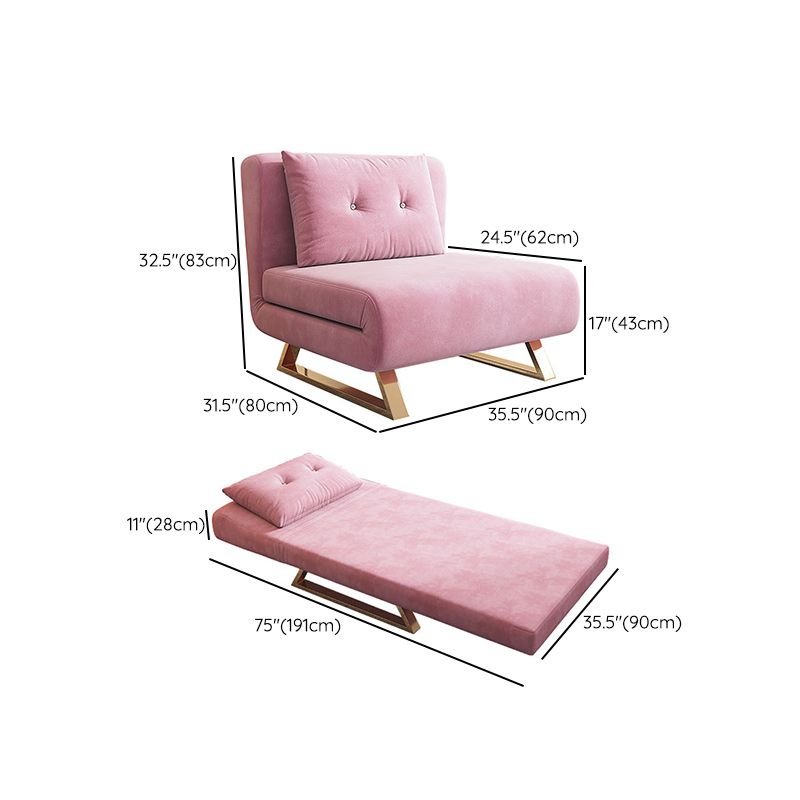 Armless Cushion Back Futon Foldable Pillow Included Sleeper Sofa Clearhalo 'furn' 'furn_futons' 'Furniture' 'Futons & Daybeds' 'Futons' 'Living Room Furniture' 1200x1200_7bd02213-ee73-4694-af3e-65a5d2103ed3