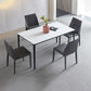 Juego de muebles de comedor moderno 1/4/5 Piezas Sillones de comedor de piedra sinterizada