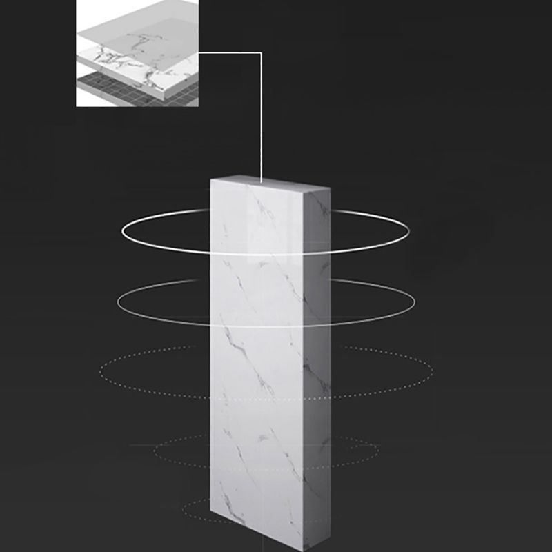 Artificial Marble Top Bar Table 42-inch Height Industrial Bistro Table for Restaurant Clearhalo 'Bar Furniture' 'Bar Tables' 'bar_tables' 'furn' 'furn_bar_tables' 'Furniture' 'furniture_bar_tables' 'Kitchen & Dining Furniture' 1200x1200_7bd1b761-4872-44bc-a6fa-f4cb9658ed0c