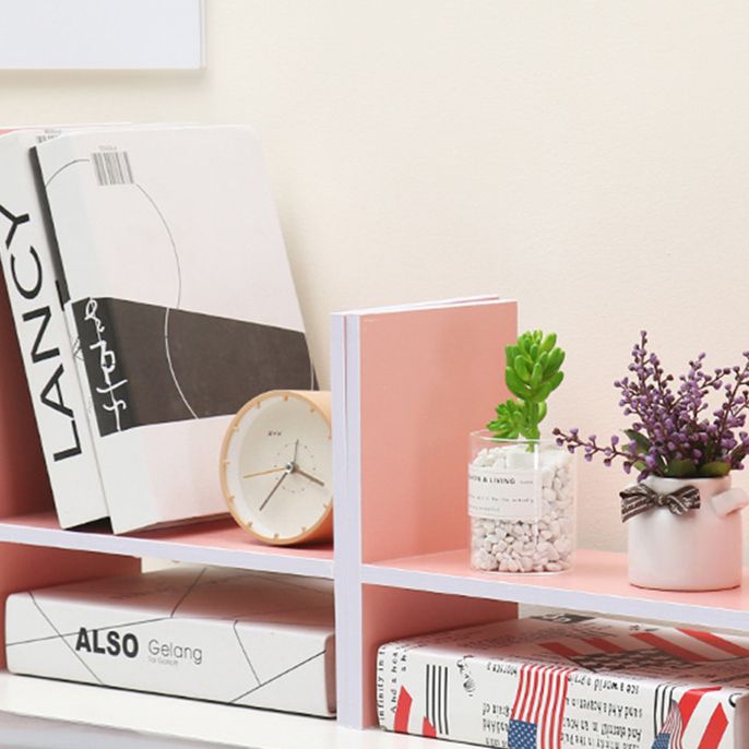 Modern Style 17.8"H Bookshelf Open Back Wood Bookcase for Home Office