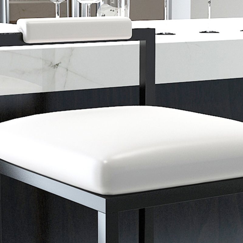 Black Iron Low Back Barstool Industrial Restaurant Tall Stool with Square Seat Clearhalo 'Bar Furniture' 'Bar Stools' 'bar_stools' 'furn' 'furn_bar_stools' 'furniture_bar_stools' 'Kitchen & Dining Furniture' 'kitchen&dining_furn' 'kitchen' 'kitchen_furn' Furniture' 1200x1200_7bd3829e-700f-48cd-b920-04091163f3a6