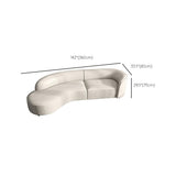 29 "H canapé sectionnel scandinave sectionnelle en cuir blanc sectionnelle