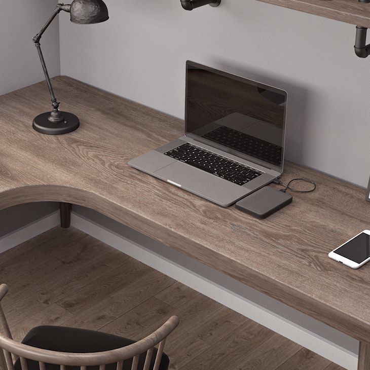 Industrial L-Shape Office Desk Solid Wooden Writing Desk for Office Clearhalo 'furn' 'furn_office_desk' 'Furniture' 'Office Desks' 'Office Furniture' 'office_desk' 1200x1200_7bd3d76b-cde4-4d40-ba7f-e47a81ef53b1