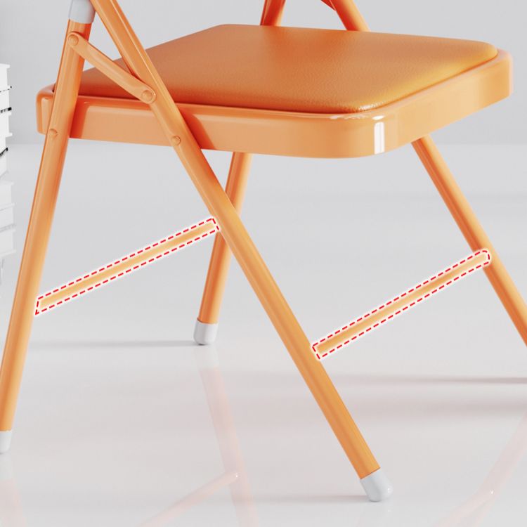 Matte Finish Upholstered Folding Side Chair Contemporary Open Back Dining Chair Clearhalo ' kitchen&dining_furn' 'Dining Chairs' 'Dining Tables & Seating' 'dining_chair' 'furn' 'furn_dining_chair' 'Furniture' 'furniture_dining_chair' 'Kitchen & Dining Furniture' 'kitchen' 1200x1200_7bd632d1-c53a-48b0-9d02-72e06bfae514