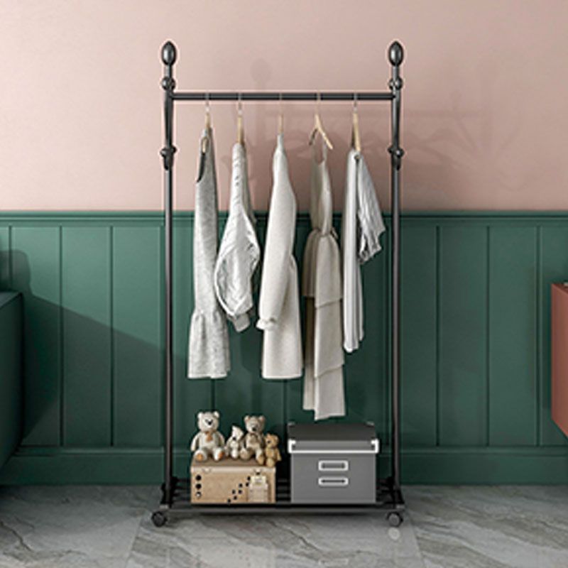 Glamellschichtbügel Metal 4 Haken frei stehende Kleiderregal mit Lagerregale