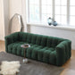 3/4-Seater Biscuit Back Sofa Modern Dark Green Tuxedo Arm Sofa