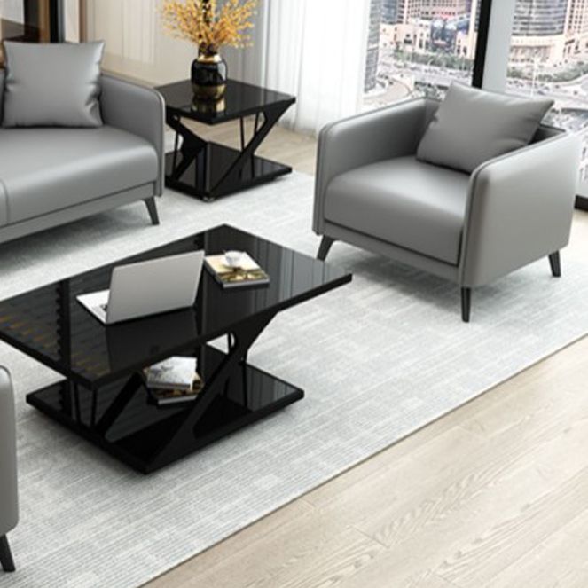 24.8" High Sofa Faux Leather/Genuine Leather Tuxedo Arm Sofa with Pillows Clearhalo 'furn' 'furn_sofas' 'Furniture' 'Living Room Furniture' 'Sofa' 'sofas' 1200x1200_7bd9800b-9789-4889-ab55-096a56698044