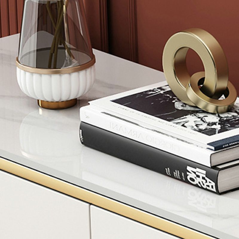 Stone Media Console TV Stand Modern TV Stand Console with Legs Clearhalo 'furn' 'furn_tv_stands_entertainment_centers' 'Furniture' 'Living Room Furniture' 'TV Stands & Entertainment Centers' 'TV Stands & Media Storage Furniture' 'tv_stands_entertainment_centers' 1200x1200_7bdb643e-2d2f-491b-a99e-3572563da3b7