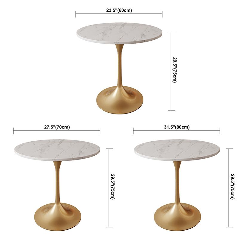 Metal Contemporary Round Dining Table Sintered Stone Table for Dining Room Clearhalo ' dining_table' 'Dining Tables & Seating' 'Dining Tables' 'furn' 'furn_dining_table' 'Furniture' 'furniture_dining_table' 'Kitchen & Dining Furniture' 'kitchen&dining_furn' 'kitchen' 'kitchen_dining_table' 1200x1200_7bdbf670-6045-46e6-9e1d-92714063019e