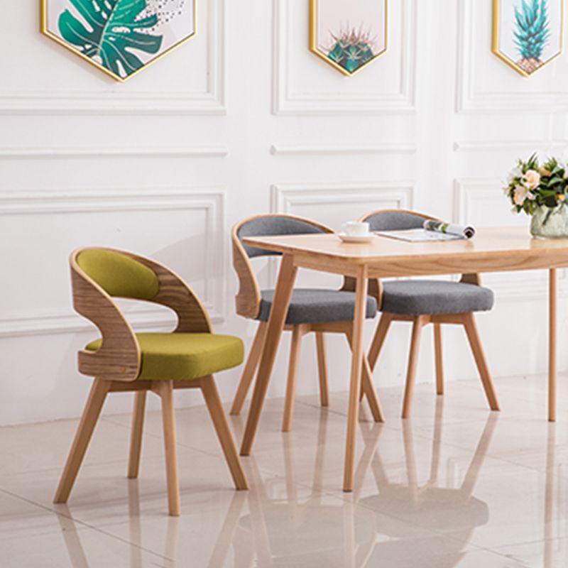 Modern Style Wooden Dining Chair Open Back Dining Side Chairs for Kitchen Clearhalo ' kitchen&dining_furn' 'Dining Chairs' 'Dining Tables & Seating' 'dining_chair' 'furn' 'furn_dining_chair' 'Furniture' 'furniture_dining_chair' 'Kitchen & Dining Furniture' 'kitchen' 1200x1200_7bdc874e-1694-4808-9032-0fc95961e9c8