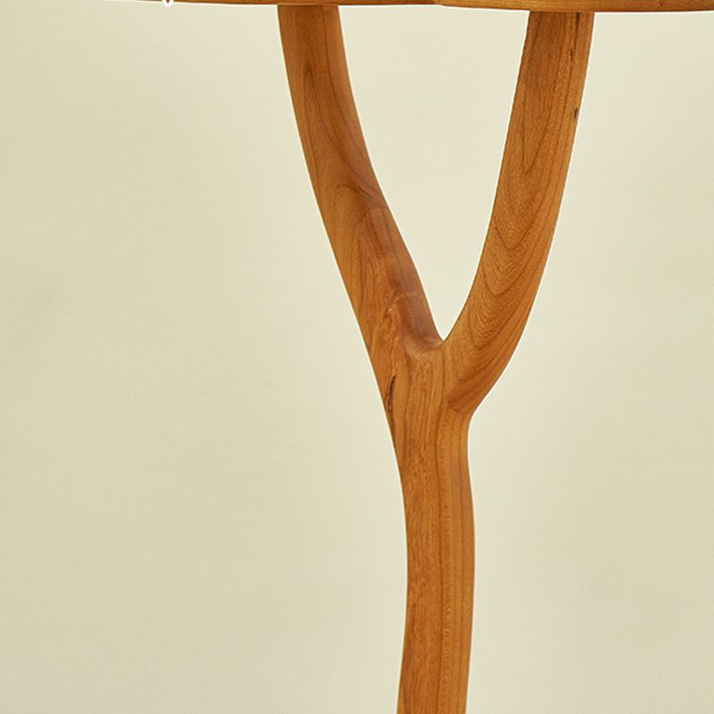 Solid Wood Corner Table Contemporary Side End Table Oval Pedestal Clearhalo 'Coffee & Accent Tables' 'End & Side Tables' 'end_side_tables' 'furn' 'furn_end_side_tables' 'Furniture' 'Living Room Furniture' 1200x1200_7bde0171-050c-4f57-9281-a55624d637dd