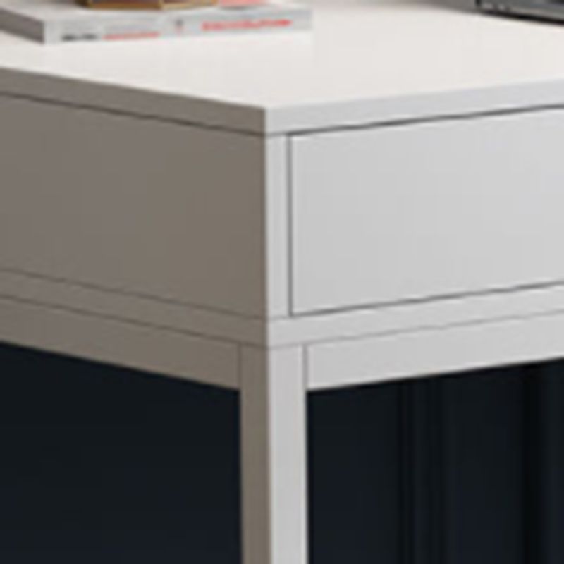 Glam Manufactured Wood Office Desk 19.68" W Home Writing Desk with 2-Drawer Clearhalo 'furn' 'furn_office_desk' 'Furniture' 'Office Desks' 'Office Furniture' 'office_desk' 1200x1200_7bde14fa-2379-489b-b73a-9323e9bc9cc0