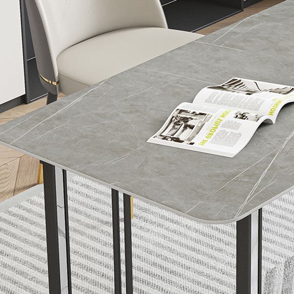 Eigentijdse gebogen kantoorbureau antieke afwerking computerbureau met metalen benen