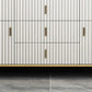 15,21-inch W eigentijdse opbergkist Stenen opbergkist dressoir