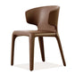 Sedia da pranzo in vetro finto sedia a wingback con rivestimento