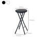 Foldable Bistro Round Shape High Chair Modern Counter Chair with Metal 4 Legs Clearhalo 'Bar Furniture' 'Bar Stools' 'bar_stools' 'furn' 'furn_bar_stools' 'Furniture' 'Kitchen & Dining Furniture' 1200x1200_7be284f5-011a-42aa-8e7b-9d6dc716be8c